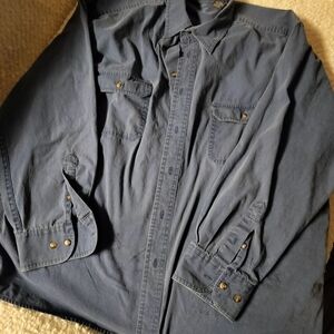 St. John's Bay Men's Dark Blue Shirt Jacket